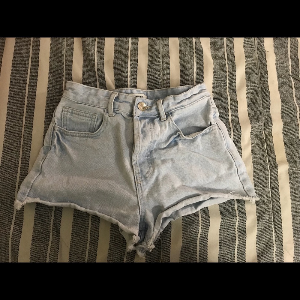 Jean high waisted shorts
